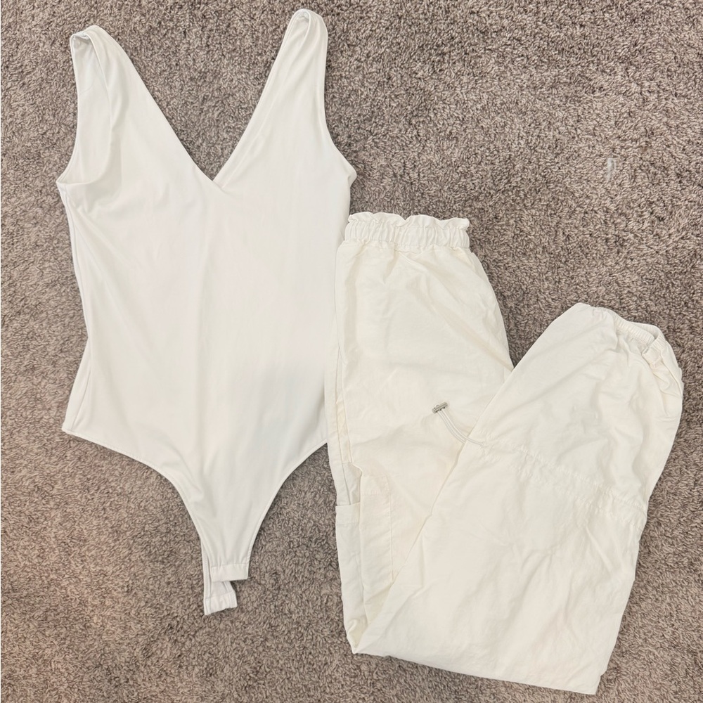 White Bodysuit and Joggers Set - BSB Millennium